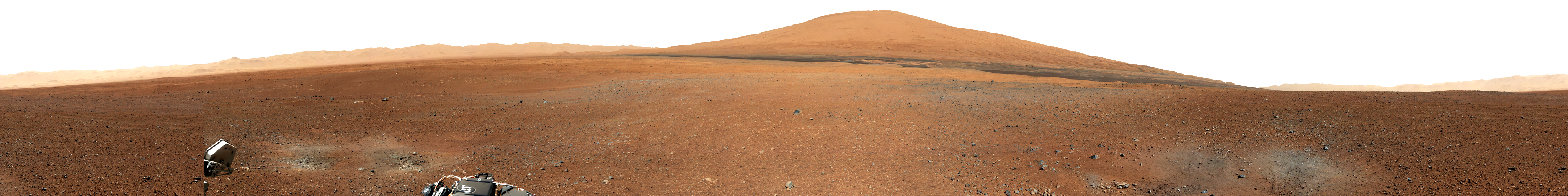 MSL Curiosity at Bradbury landing site in Gale Crater